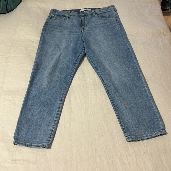 Ella Moss Juniors high waist straight leg ankle jeans Junior size 14/32 - Picture 3 of 10